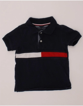 Multipocket Style Fitted Silhouette TOMMY HILFIGER Baby Boys Polo Shirt 12-18 Months Navy Blue Colourblock