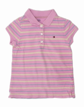Plus Size Smooth Cotton Blend TOMMY HILFIGER Baby Girls Graphic T-Shirt Top 18-24 Months Pink Striped