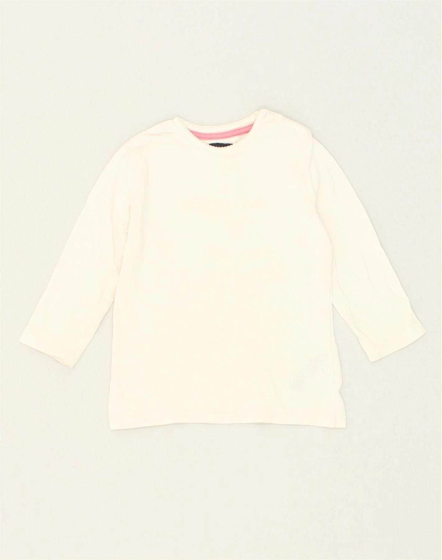 Mature Elegance Date night TOMMY HILFIGER Baby Girls Top Long Sleeve 9-12 Months Pink Cotton