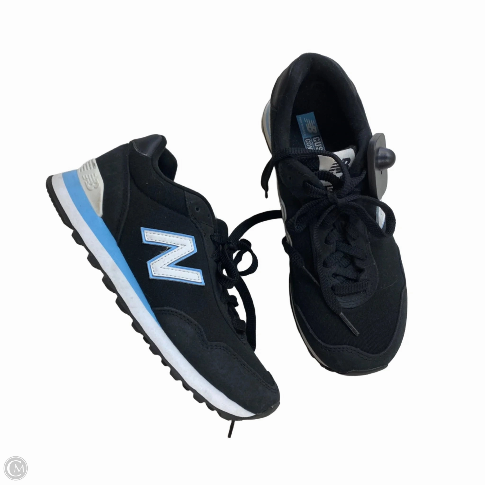Lightweight Cushioned Sole Shock-absorbent materials Shoes Athletic By New Balance In Black & Blue, Size: 7
