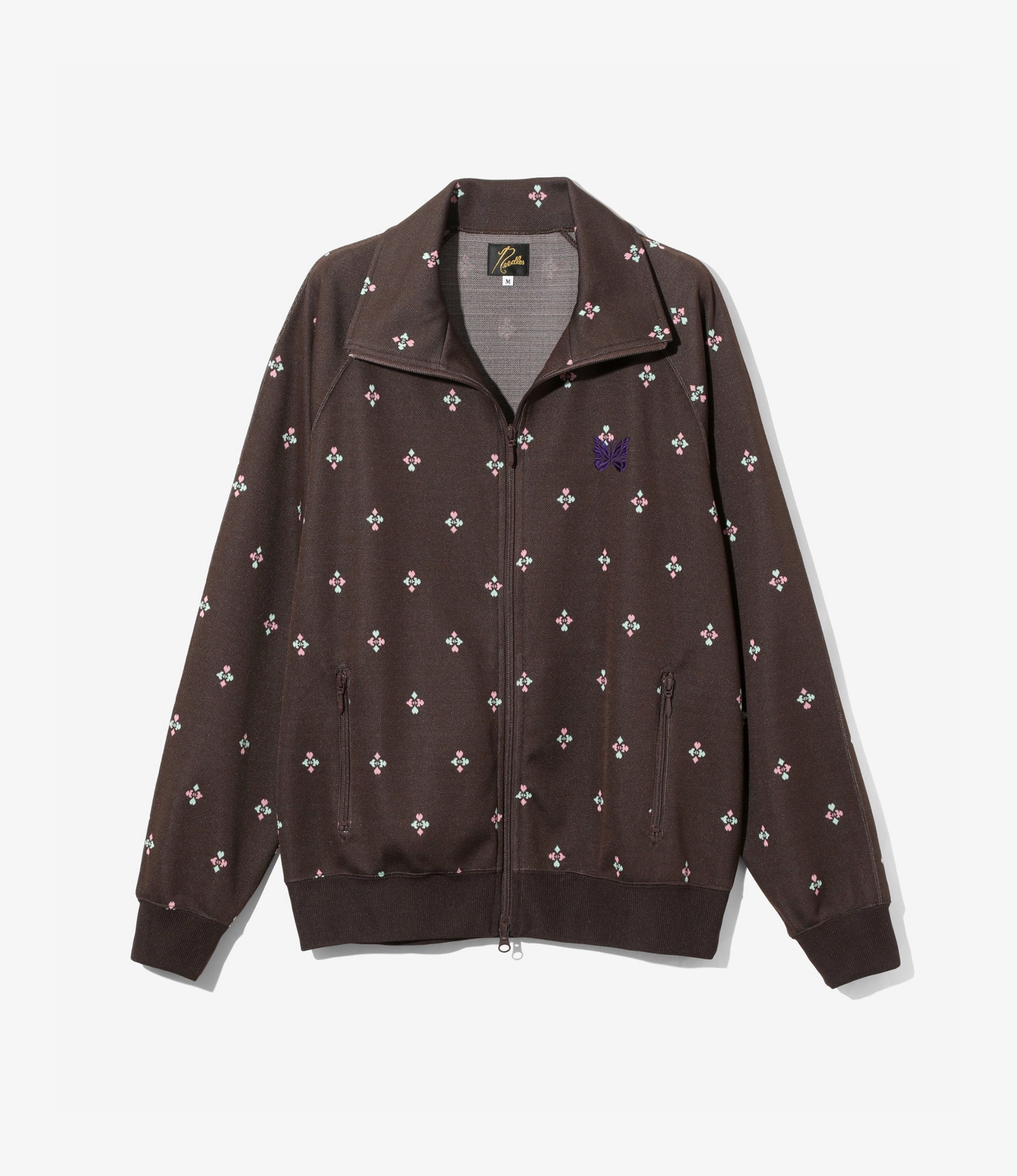 Track Jacket ?C Brown Blackjack Jacquard Enable Functional Outerwear