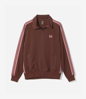 Anti Slip Shoulder Pads Track Jacket ?C Brown Smooth Polyester