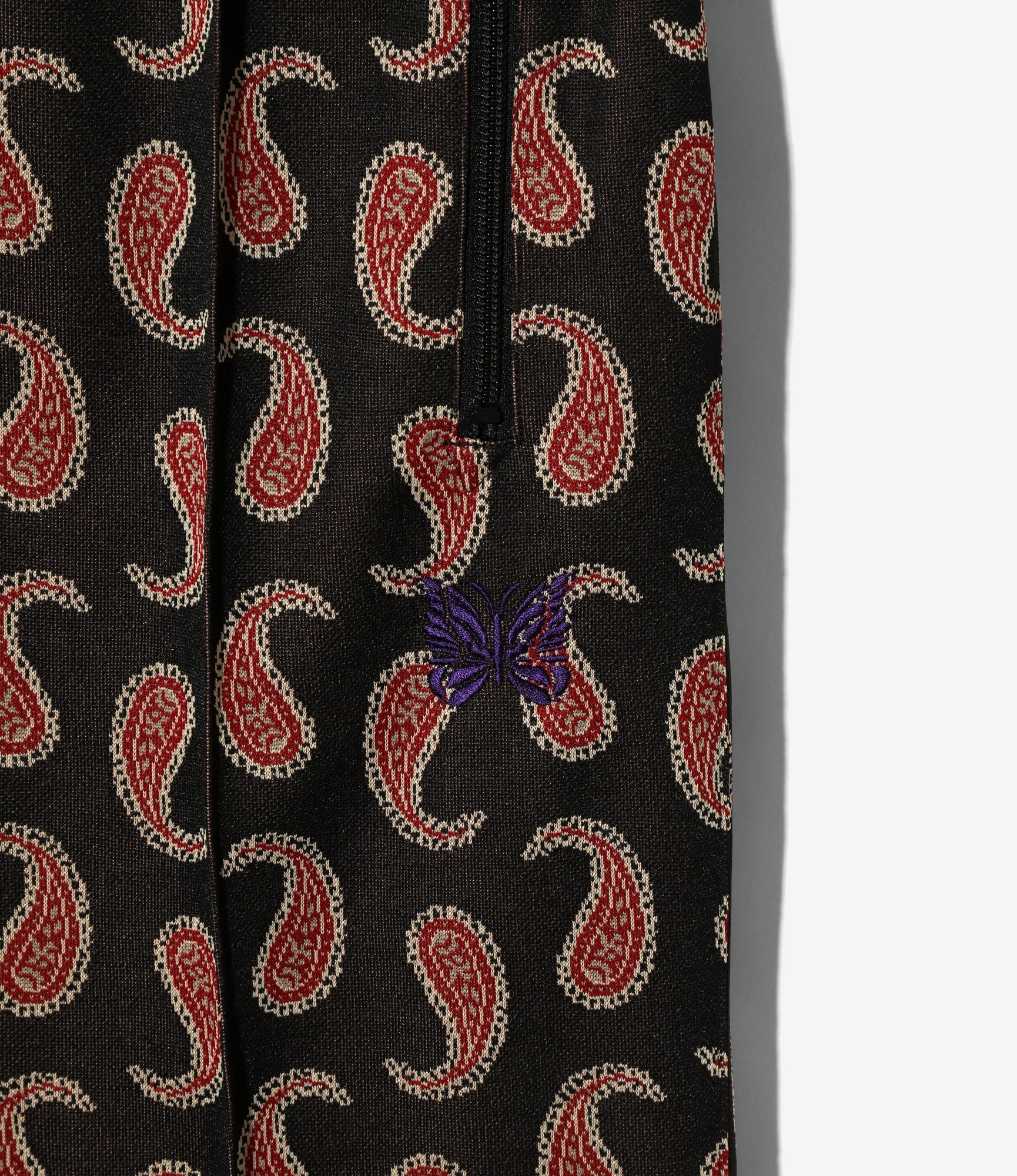 Track Pant ?C Paisley Jacquard Polyester Flexible Design Metallic accents