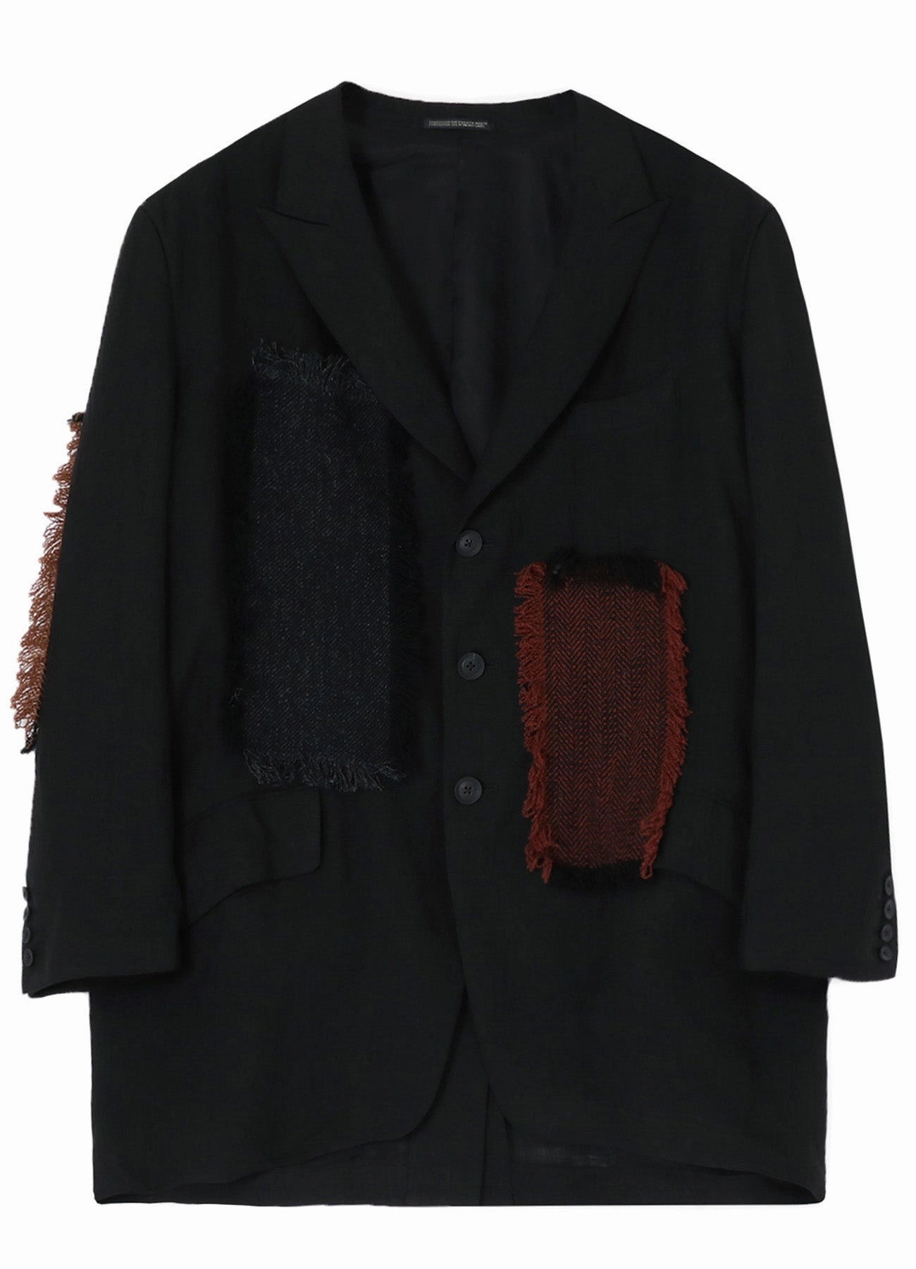 Adjustable Waist Tabs Trilby LINEN PATCHWORK JACKET