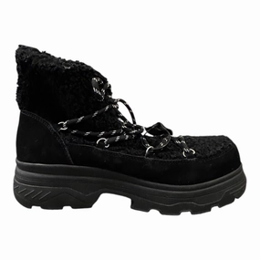 Sturdy Street Utility Boots Ankle Heels By Bp In Black, Size:8.5