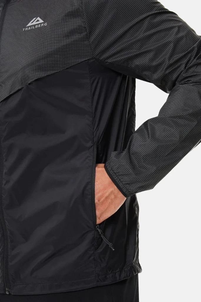 Trailberg Rapid Grid 2.0 Windbreaker Men Lean Structure Training Routine