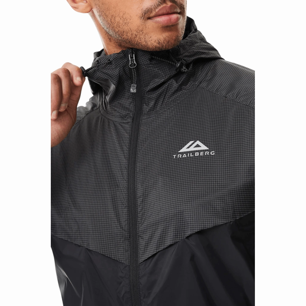 Trailberg Rapid Grid Windbreaker Men Performance Zone Cushion Impact