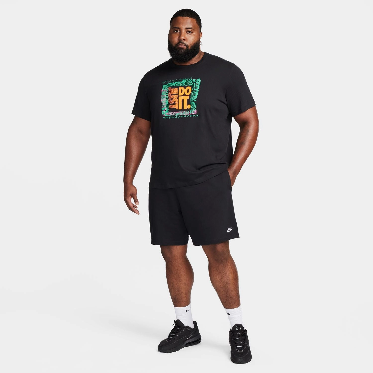 Ombre effect LaserCutEdging Club Knit Short - Mens