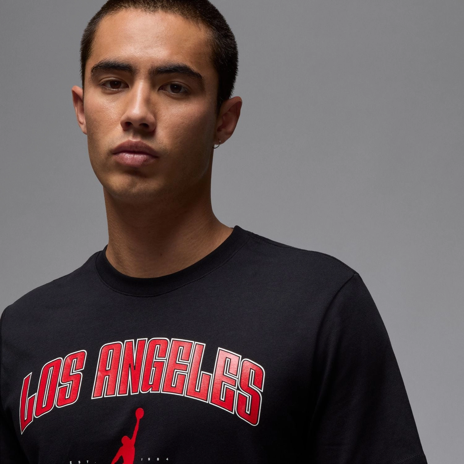 Smooth Neckline Daily Outfit MJ Los Angeles City Tee -Mens