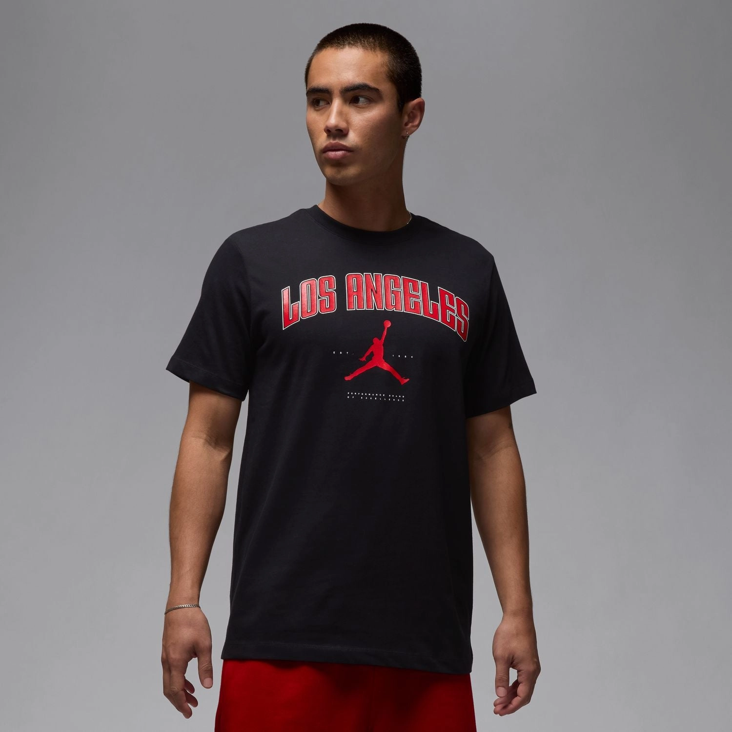 MJ Los Angeles City Tee -Mens Lightweight Look Yarn Dyed Fabric