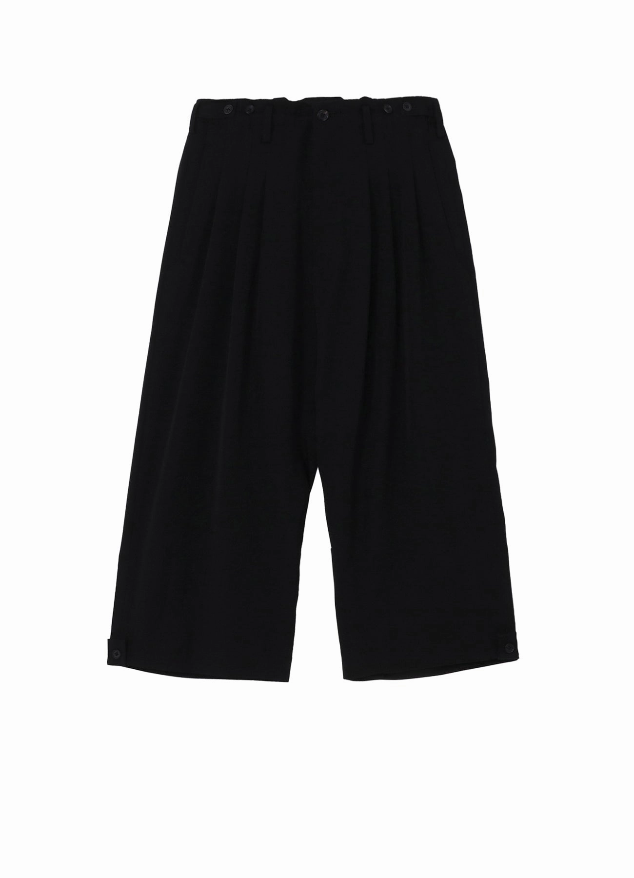 Breathable Motion WOOL GABARDINE TAB DETAIL WIDE PANTS