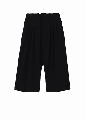 Breathable Motion WOOL GABARDINE TAB DETAIL WIDE PANTS