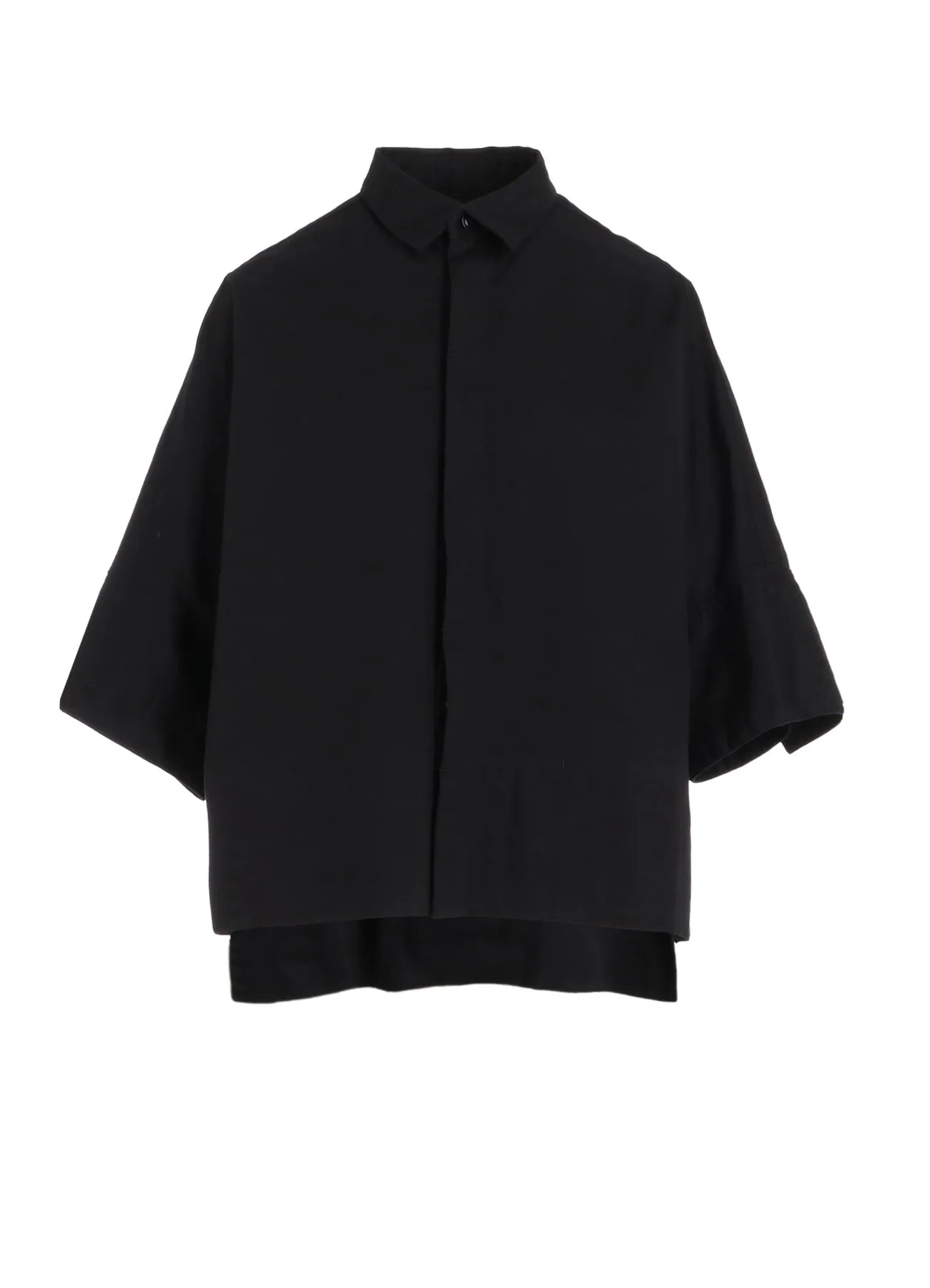 Brushed Inner Lining Urban Trend [Y's BORN PRODUCT] COTTON TWILL WIDE CUFFS SHIRT