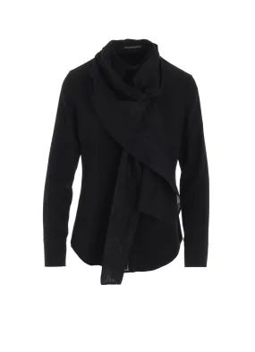 Streetwear Ombre look TA/PE CREPE DE CHINE STOLE DETAIL BLOUSE