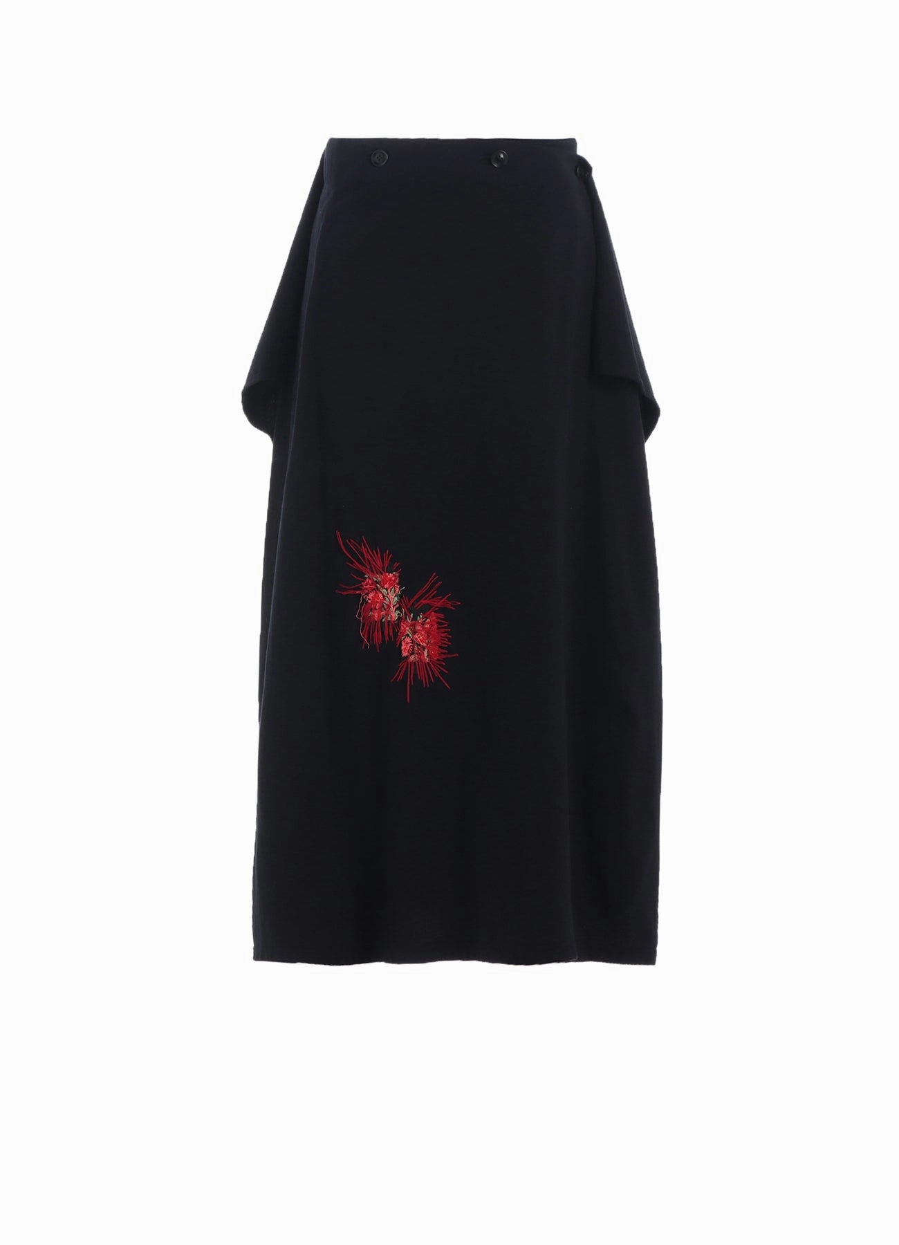 CLASSIC JERSEY TYROLEAN EMBROIDERY WRAP SKIRT Fall Go