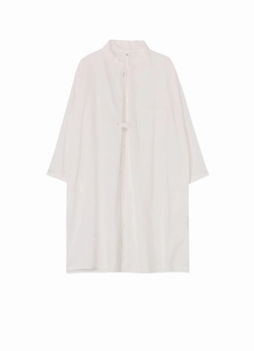Pure Piece THIN COTTON TWILL PLEATED SHIRT DRESS