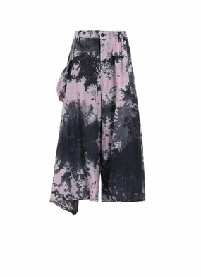 CU/C TWILL THRENE DYE RIGHT DRAPE PANTS Reflective accents