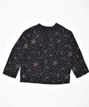 Comfortable Layers VINTAGE Womens Blazer Jacket UK 20 2XL Black Spotted