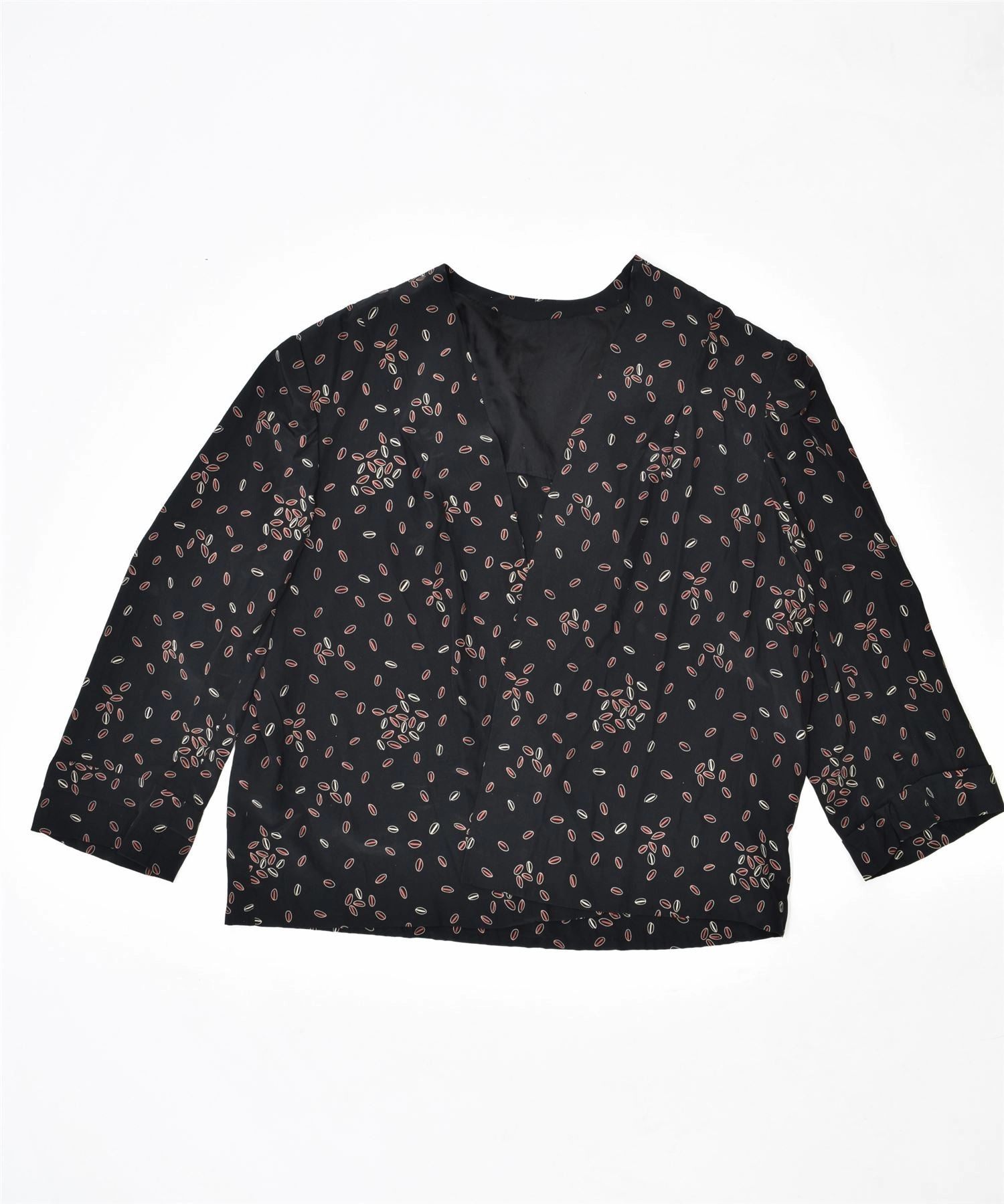 Comfortable Layers VINTAGE Womens Blazer Jacket UK 20 2XL Black Spotted