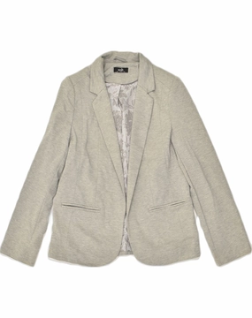 WALLIS Womens Blazer Jacket UK 10 Small Grey Polyester Contemporary Style Business Comfort