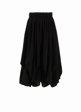 TRIACETATE DECIN ELASTIC WAIST SKIRT Sweetheart-Neck