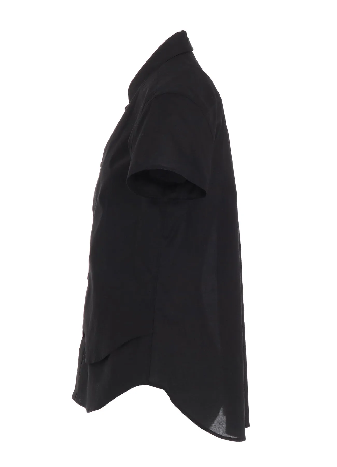 Static Dissipating Fiber Anti Pilling Surface COTTON LAWN DOUBLE FRONT HEM BLOUSE