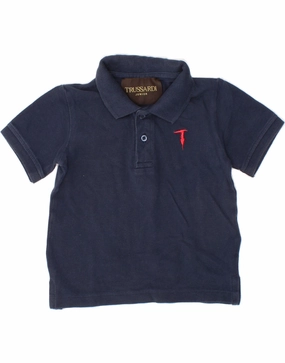 Plus size option Summer Vibes TRUSSARDI JUNIOR Baby Boys Polo Shirt 18-24 Months Navy Blue Cotton