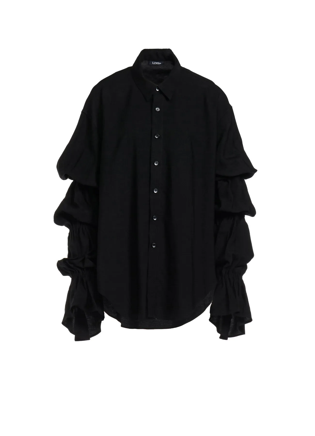 Year-Round Favorite Gym Wear TWILL GATHERED SLEEVE BLOUSE