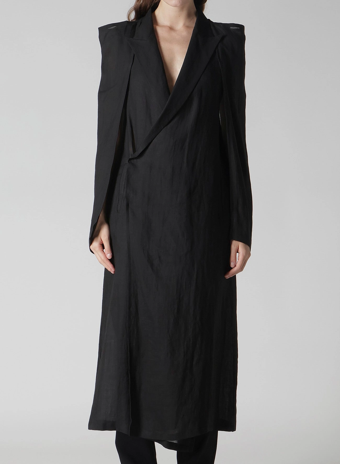 TWILL BOX SILHOUETTE COAT Lightweight Design