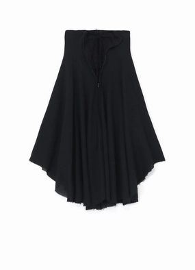 Perfect Style Smart Silhouette RAYON LACE-UP DETAIL SKIRT