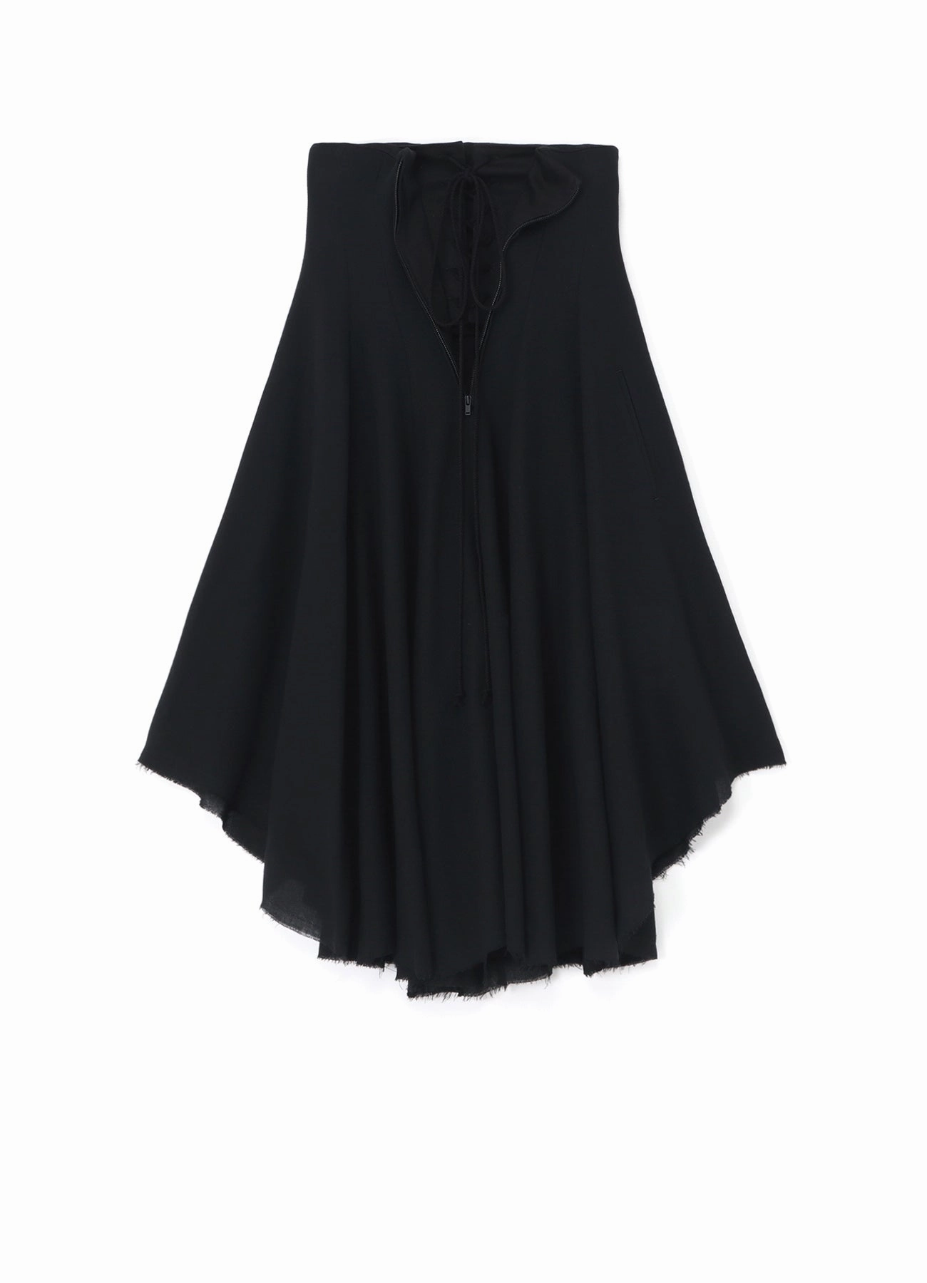 Perfect Style Smart Silhouette RAYON LACE-UP DETAIL SKIRT