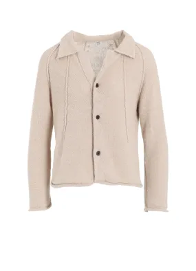 UNEVEN YARN JERSEY ROLLED CARDIGAN Cold Warmth Fall Vibes