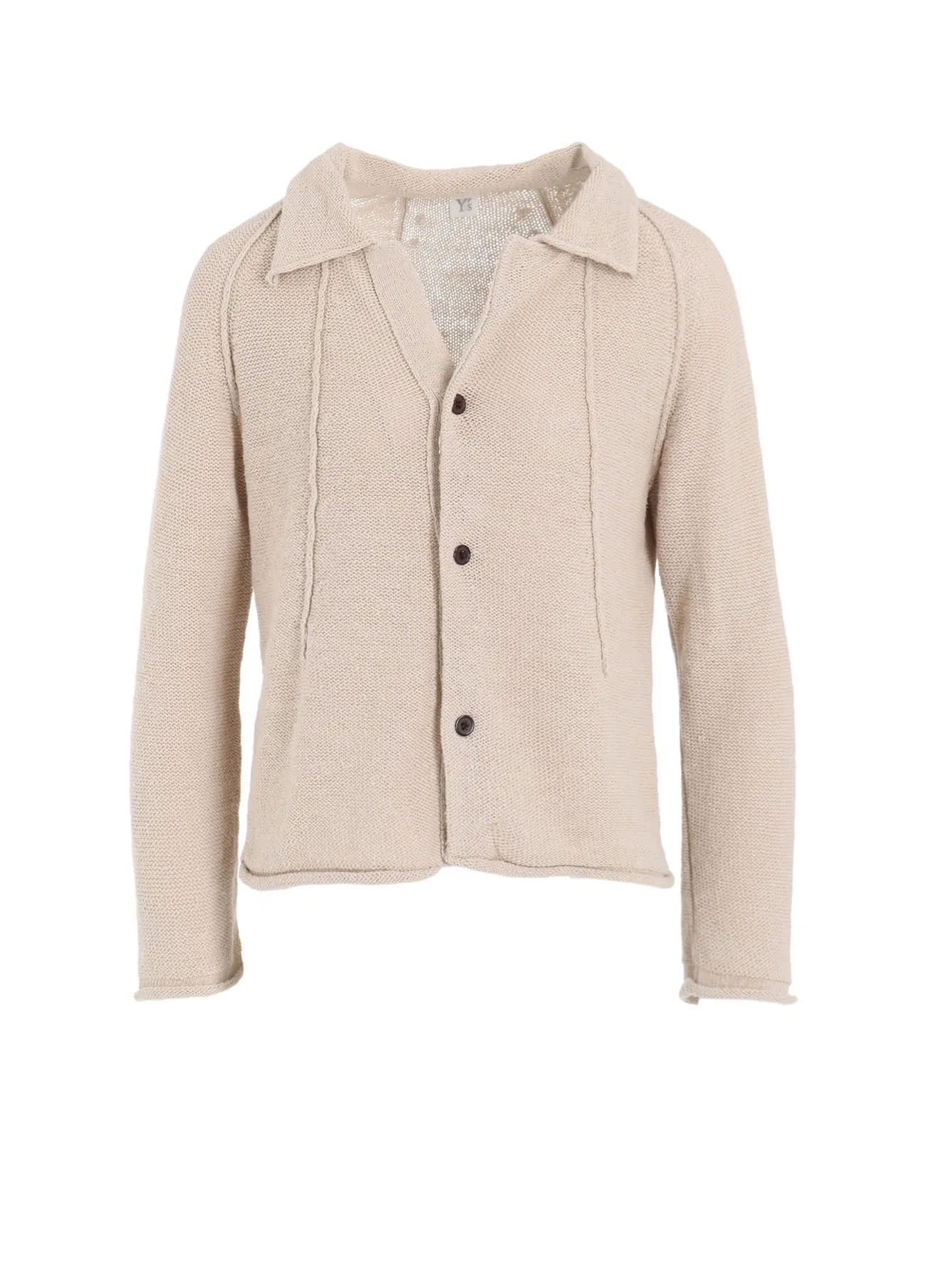 UNEVEN YARN JERSEY ROLLED CARDIGAN Cold Warmth Fall Vibes