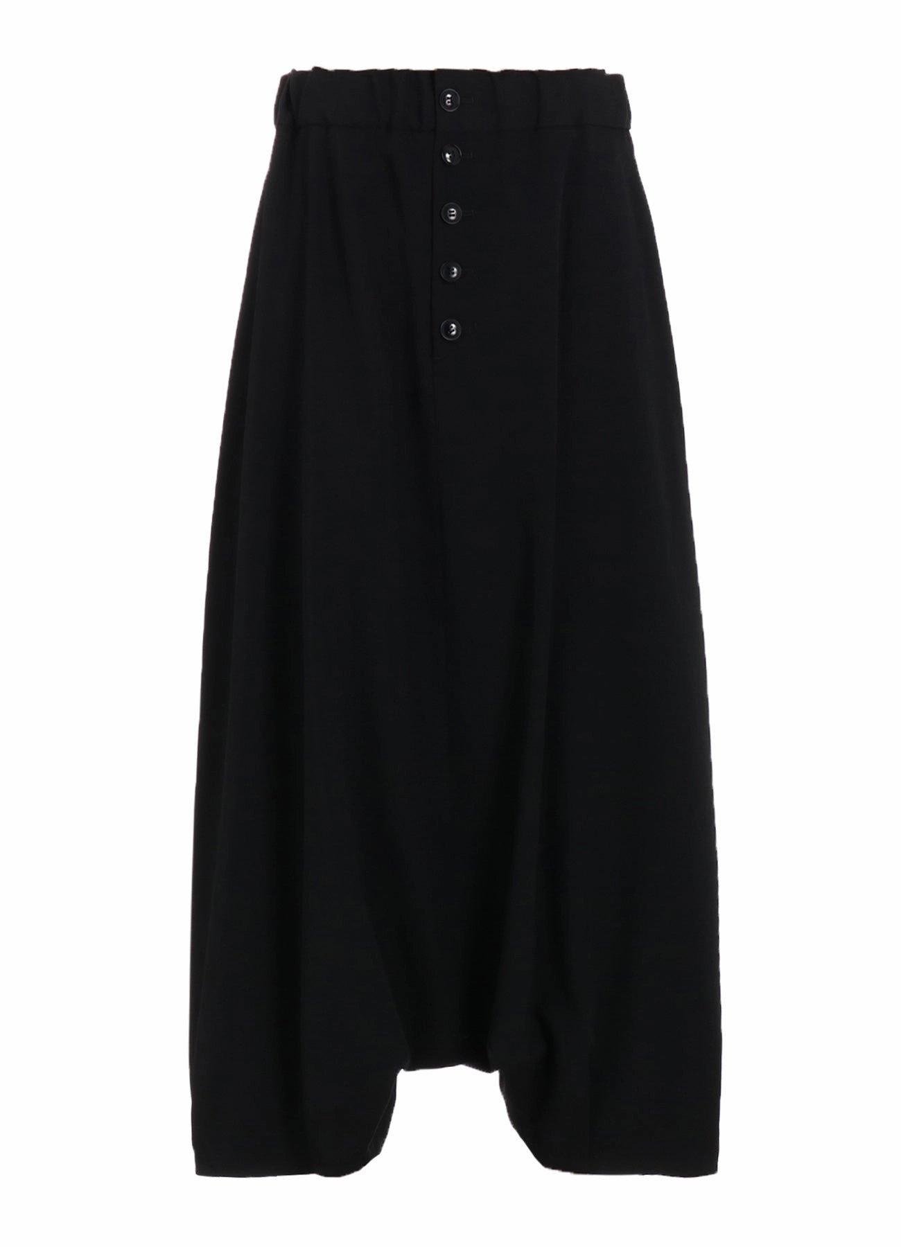 Non Binding Cuffs Mesh Comfort WOOL GABARDINE BIG SARROUEL PANTS