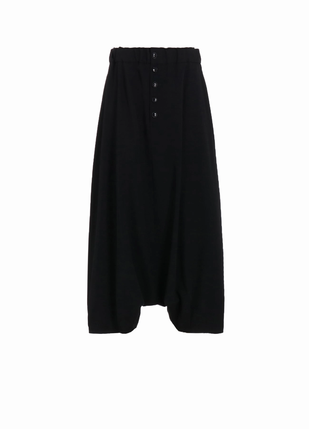 WOOL GABARDINE BIG SARROUEL PANTS Quick-Dry Fabric