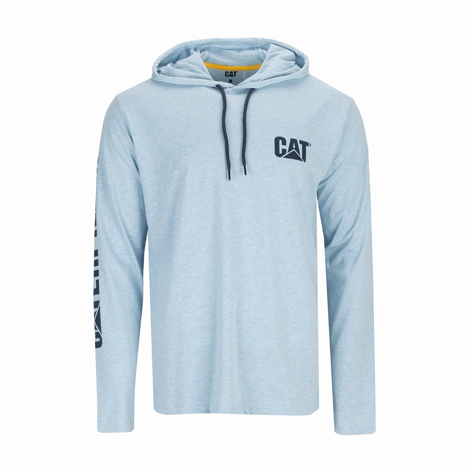 UPF Hooded Banner Long Sleeve Tee - Mens Easy Care Fabric