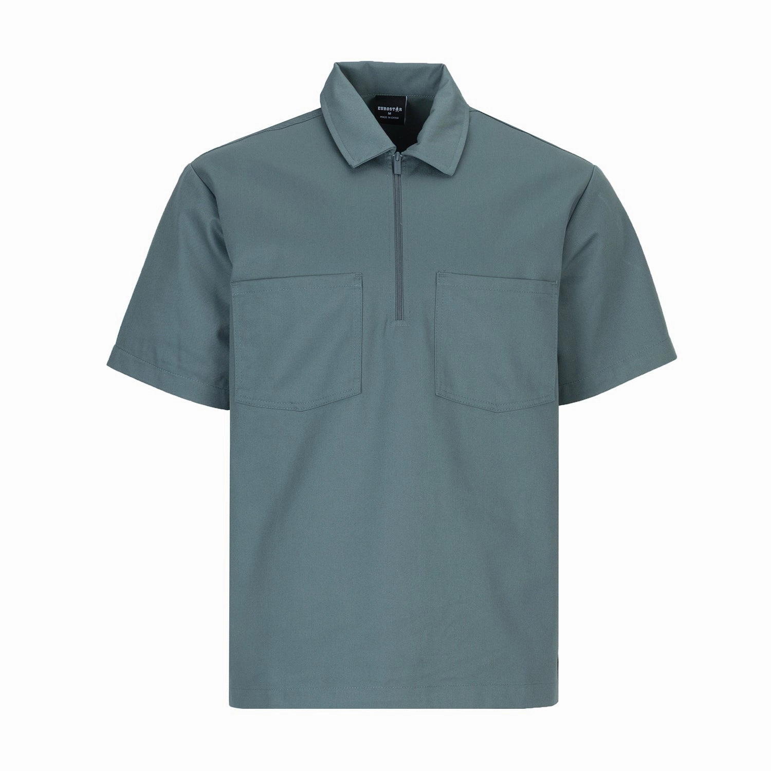 Short Sleeve Work Shirt -Mens Vintage Wash Quick Wear