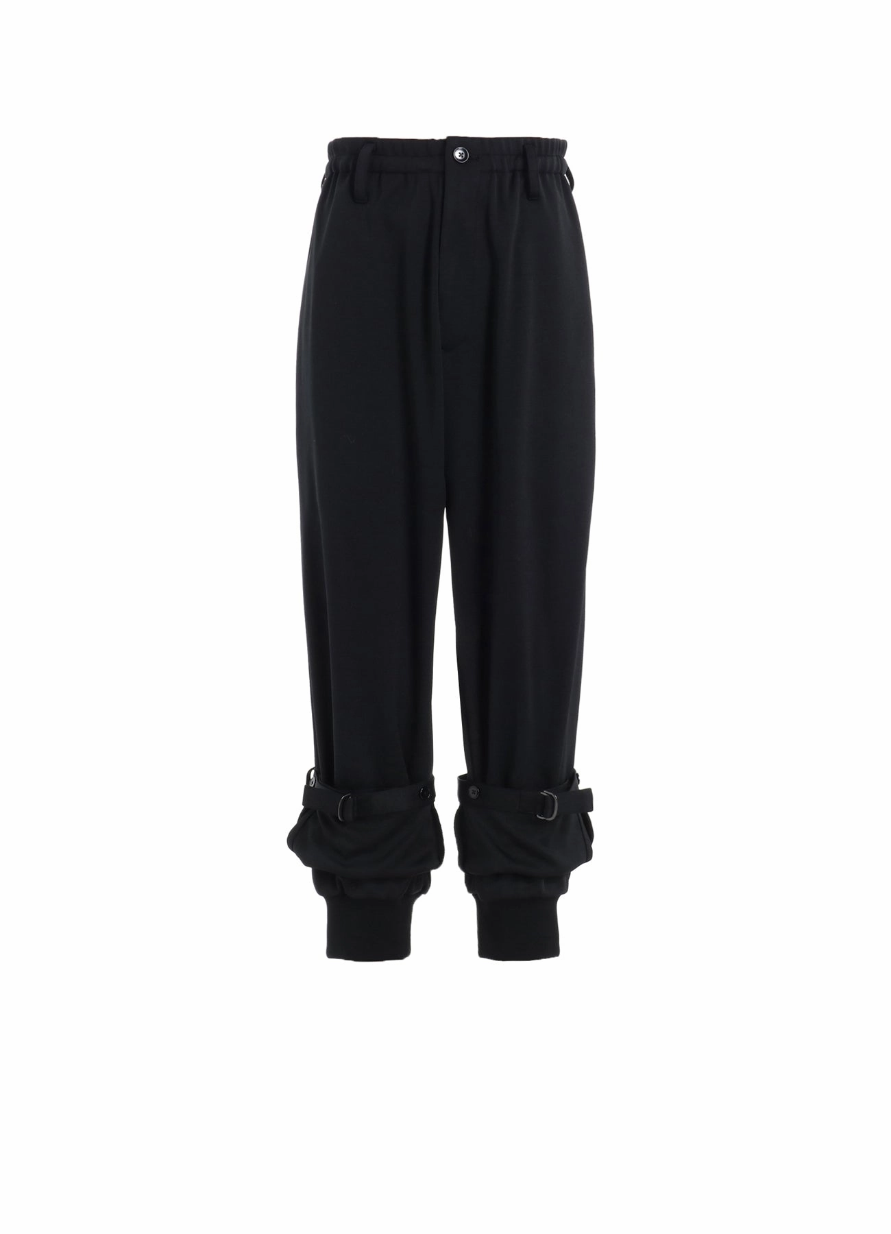 Transitional Style Elegance Glow POLYESTER SMOOTH DOUBLE HEM RIB PANTS