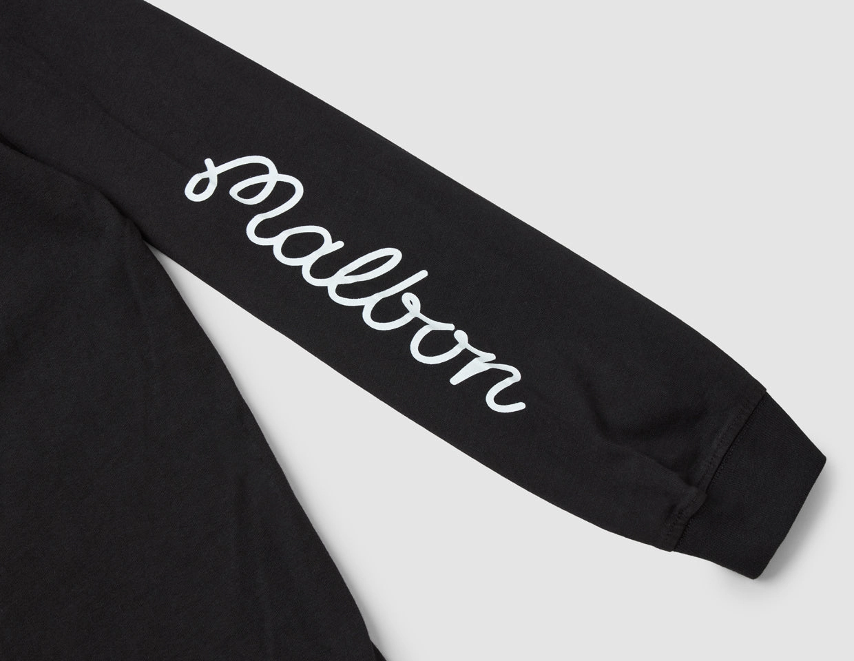 Malbon Gorse Longsleeve T-Shirt / Black Trendy Wearable Cozy Layering