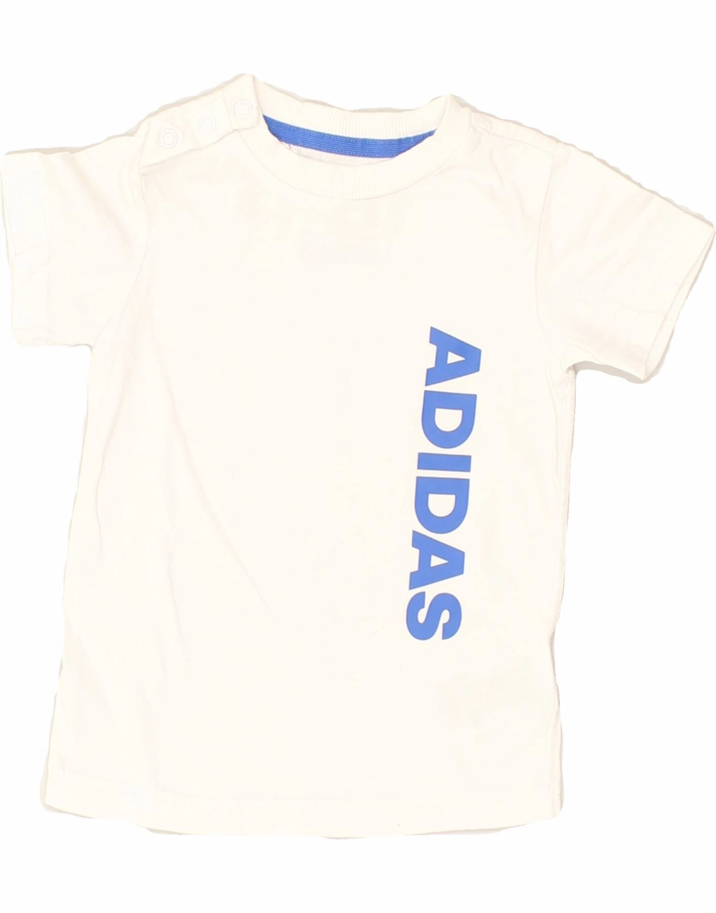 ADIDAS Baby Boys Graphic T-Shirt Top 9-12 Months White Cotton Casual Elegance