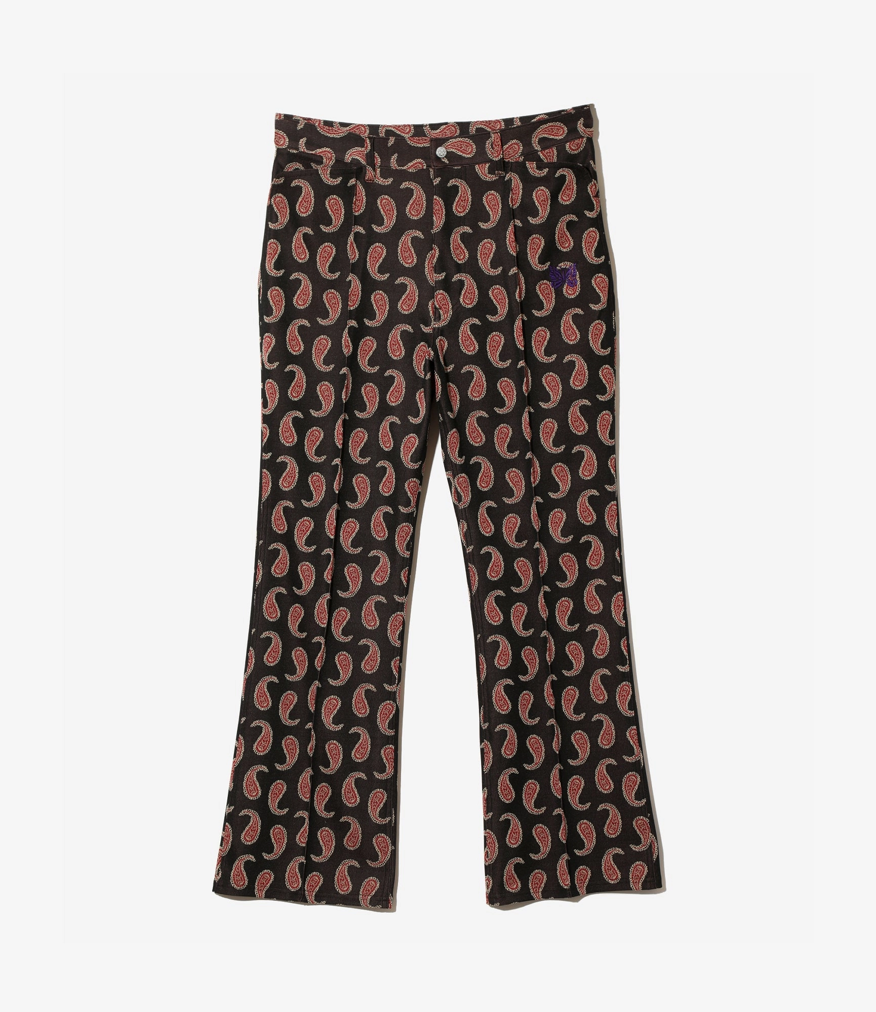 Quick Dry Fabric Adaptable Style Boot-Cut Jean ?C Paisley Jacquard Polyester