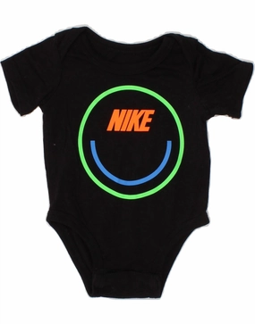 NIKE Baby Boys Graphic Bodysuit 0-3 Months Black Cotton Training Shopping