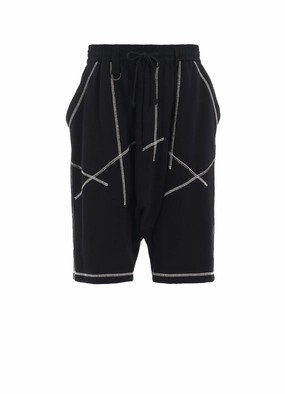 FRENCH TERRY RANDOM STITCH SAROUEL SHORTS Relaxed Fit Design Flattering Fit Wear