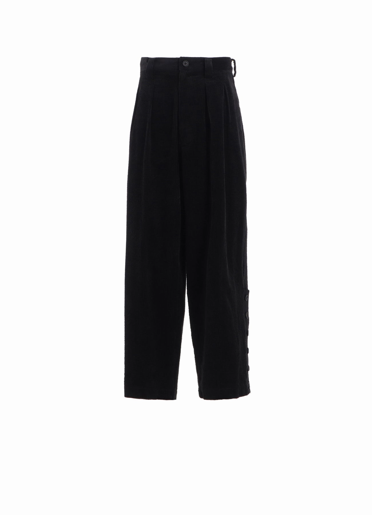 Water resistant coating 6W SOCCER CORDUROY BUTTON-SLIT PANTS