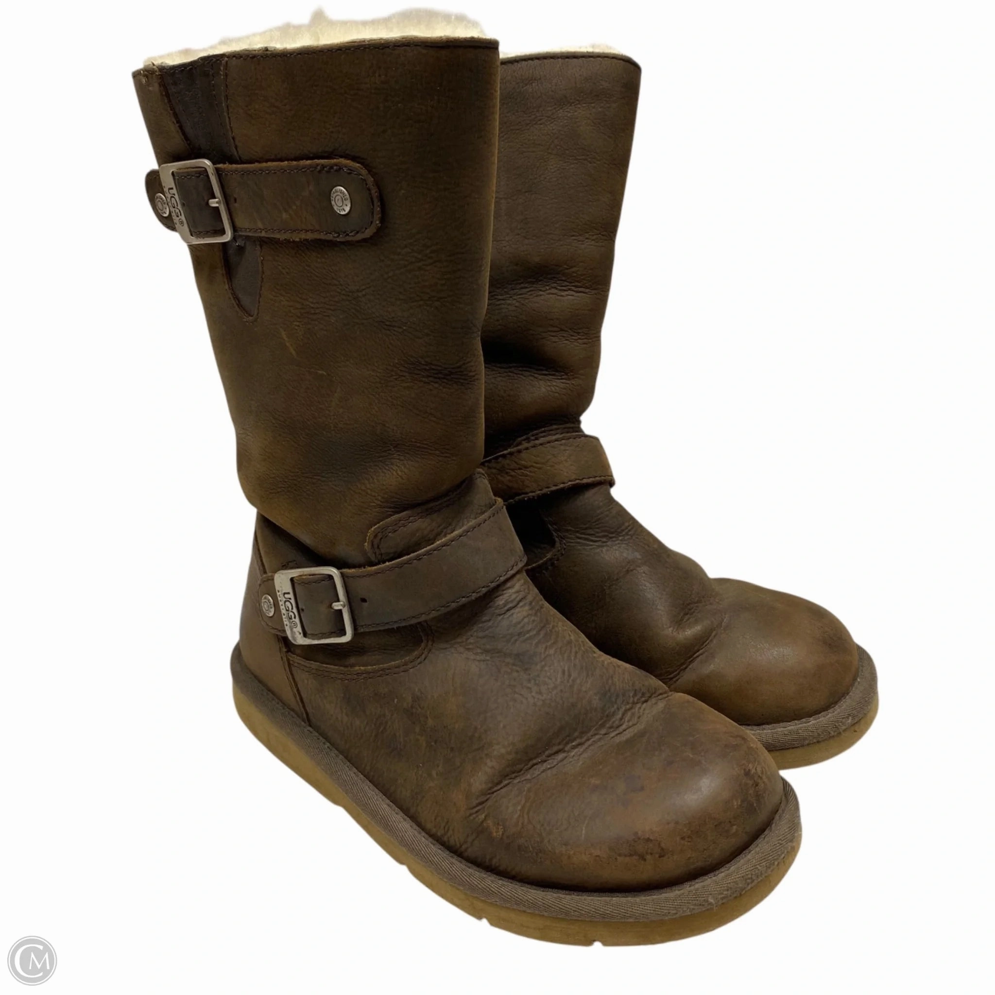 Boots Designer By Ugg In Brown, Size: 7 Warm and Cozy