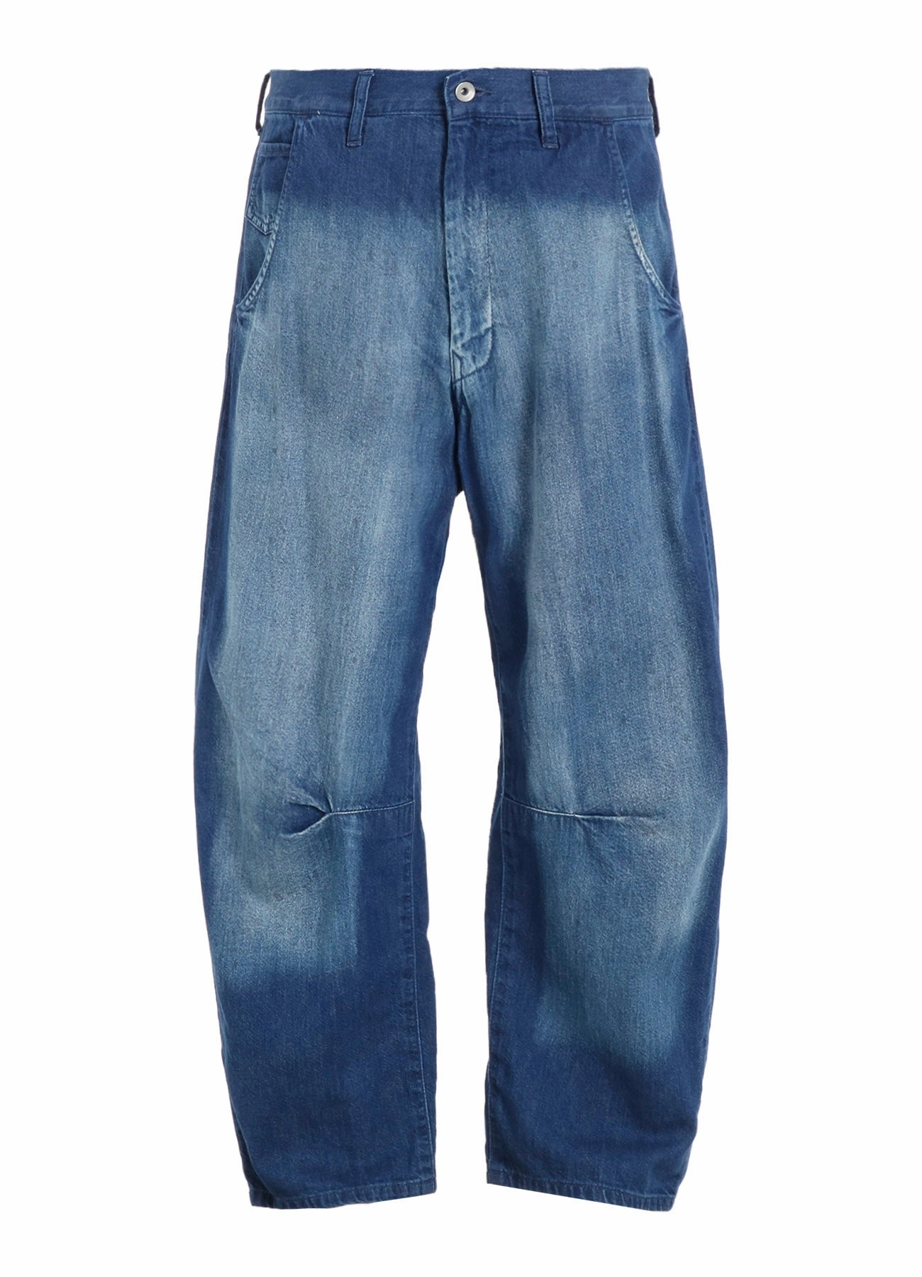 SPOTTED DENIM WIDE PANTS Flattering Fit Wear
