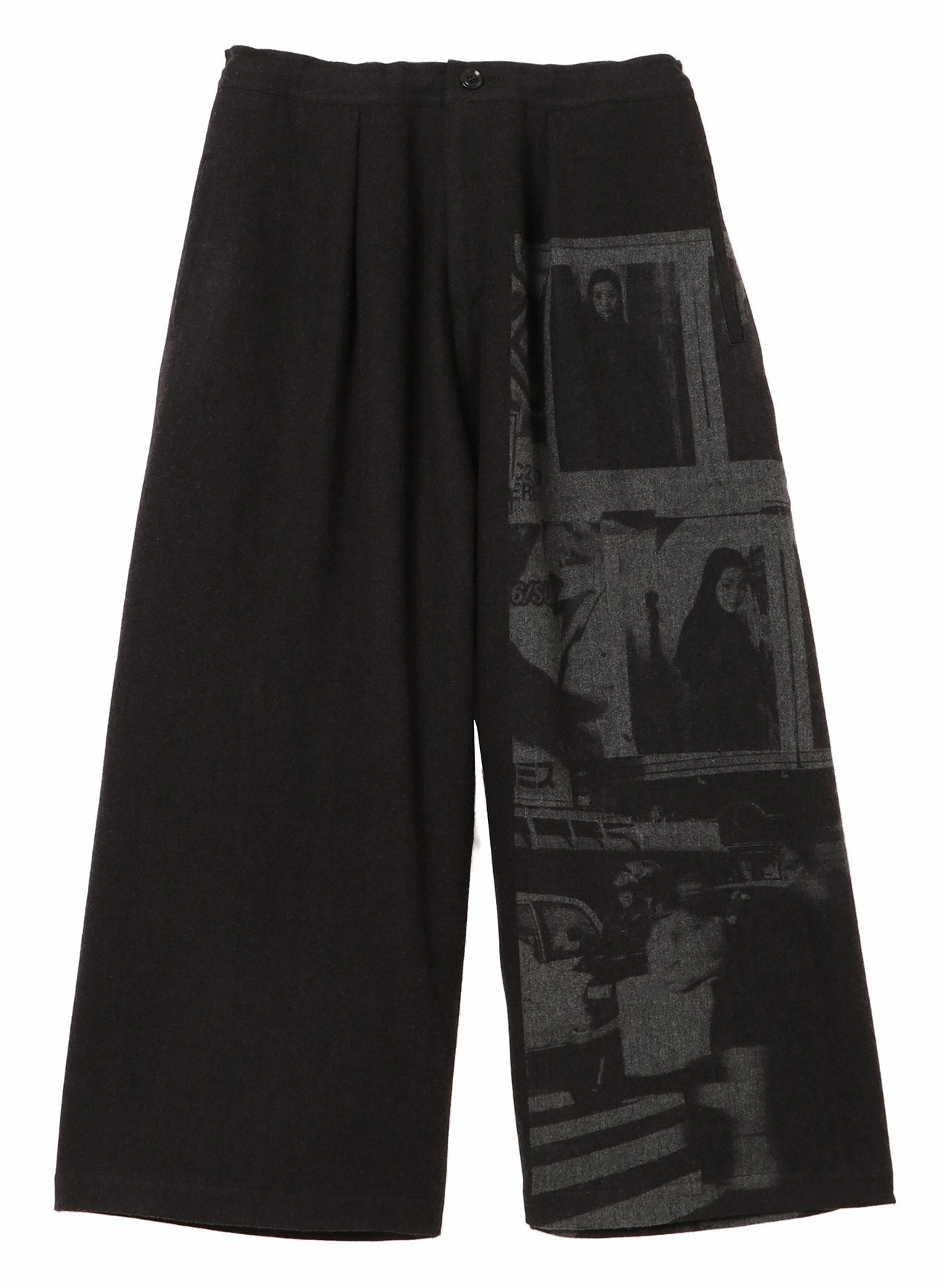 Non slip grip Multi-way wear [Y's 1972 - A MOMENT IN Y's WITH MAX VADUKUL]TOP FLANNNEL FRONT TUCK WIDE PANTS
