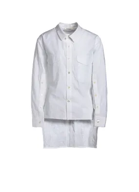 Contemporary Style WASHER TYPEWRITER LAYERED COLLAR SHIRT