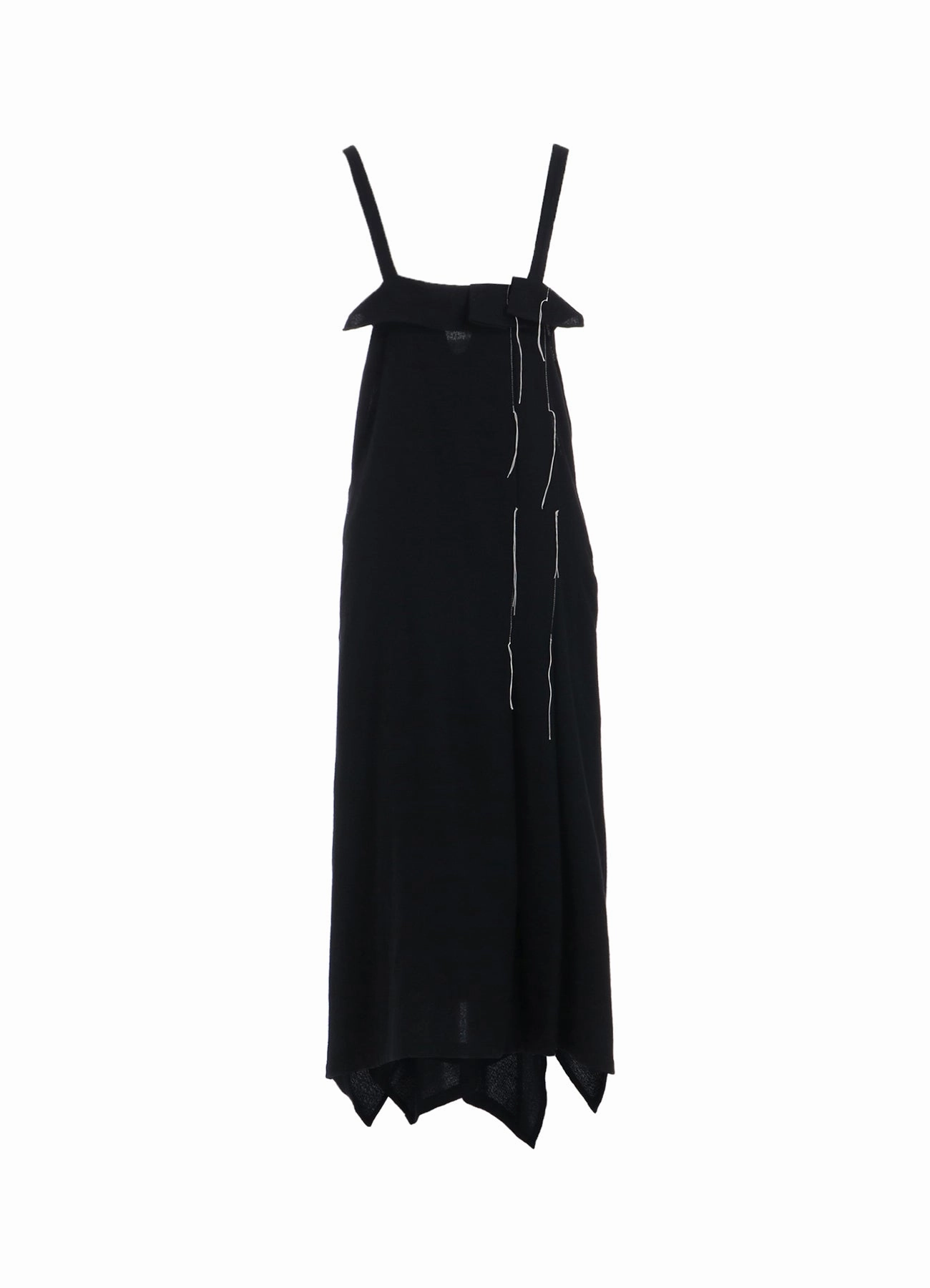 WOOL VIYELLA PLEATED SHOULDER STRAP DRESS Soft Gradient