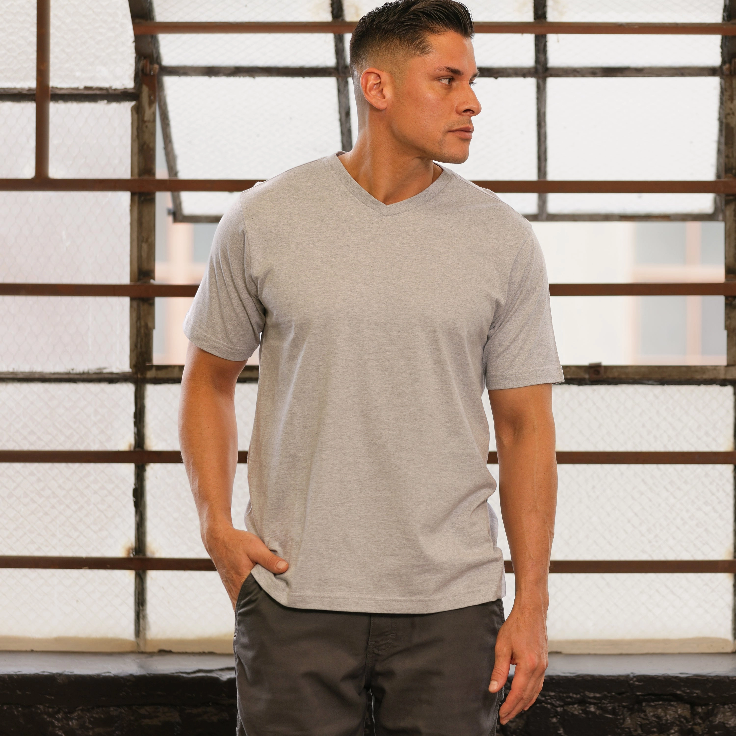 Timeless Piece Relaxed Comfort Fit Classic Vneck Tee - Mens
